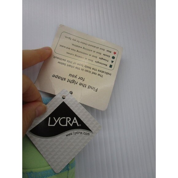 VINTAGE LL Bean Skirt 18 Swim Swimsuit Green Mini Reversible NEW - Picture 5 of 11